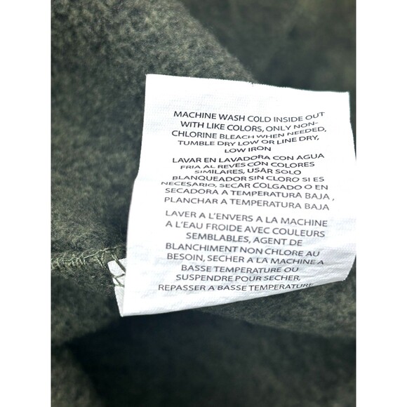 Wrangler Authentic Quarter Zip Sweater Olive Fleece Men 2XL Long Sleeve Pullover - Picture 11 of 11